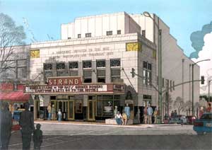 Rendering of the restored Strand Theatre